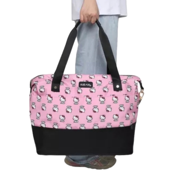 NWT HELLO KITTY Sanrio Duffel Bag, Pink - Picture 3 of 10